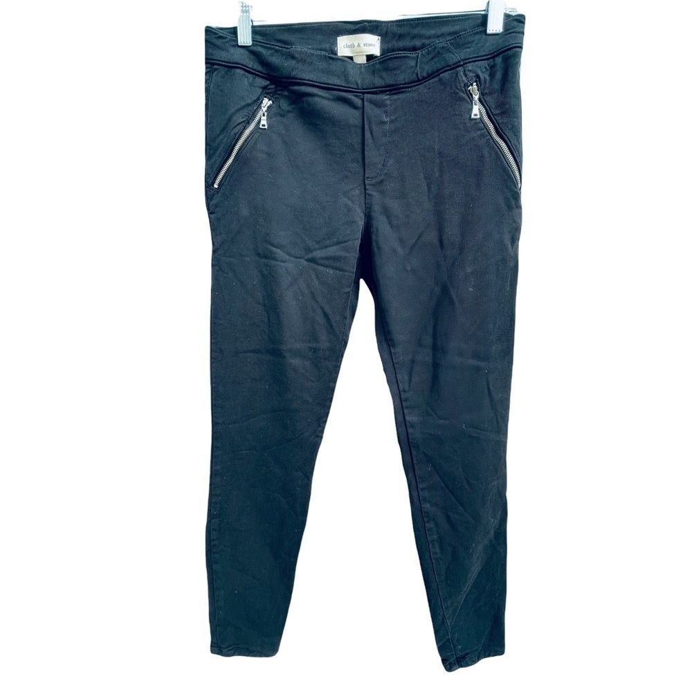 Cloth & Stone Skinny Pants Zipper Pockets Stretchy medium Anthropologie 6905